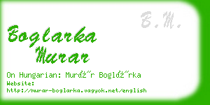 boglarka murar business card